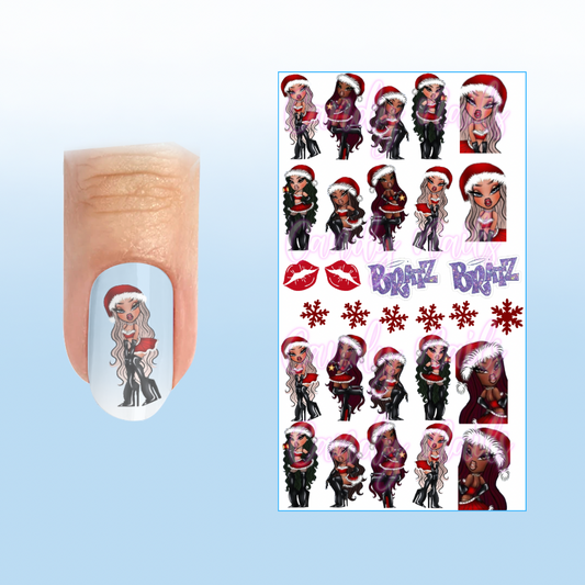 XMAS BRATZ transfer stickers (W)