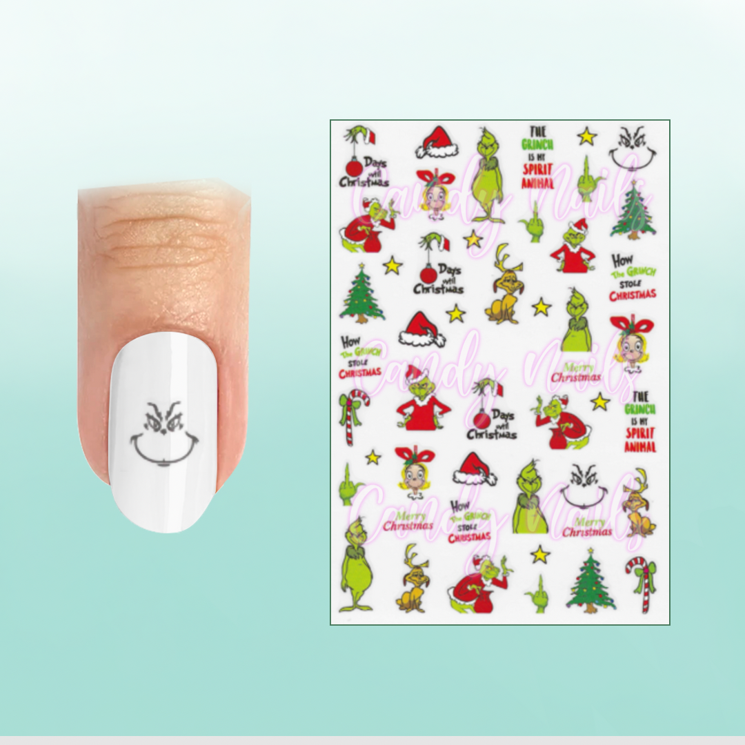 GRINCHY XMAS stickers