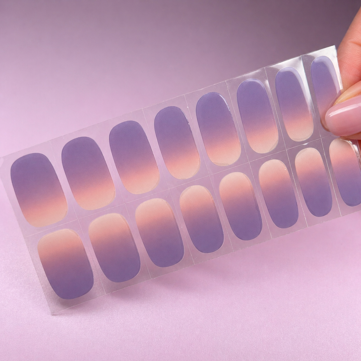 MATT PINK OMBRÉ - GEL NAIL WRAPS