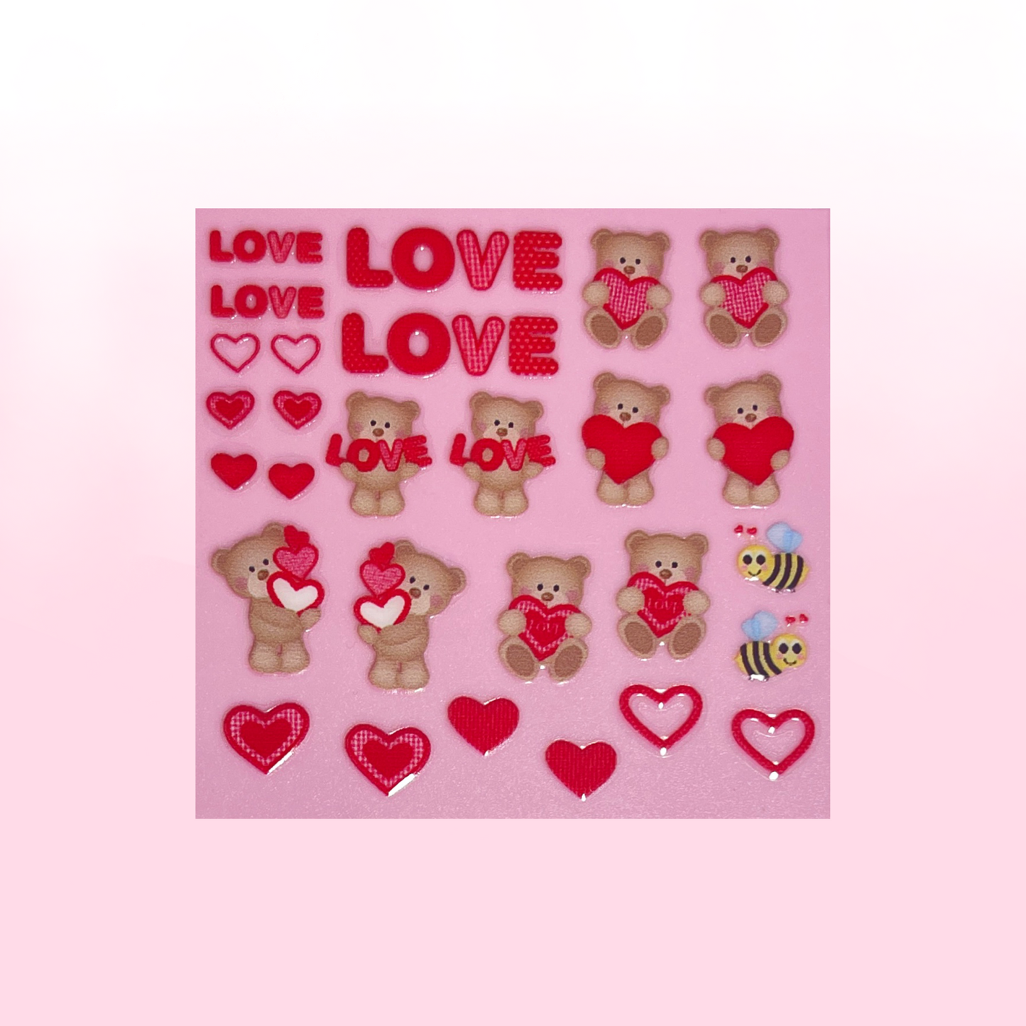 TEDDY IN LOVE transfer stickers