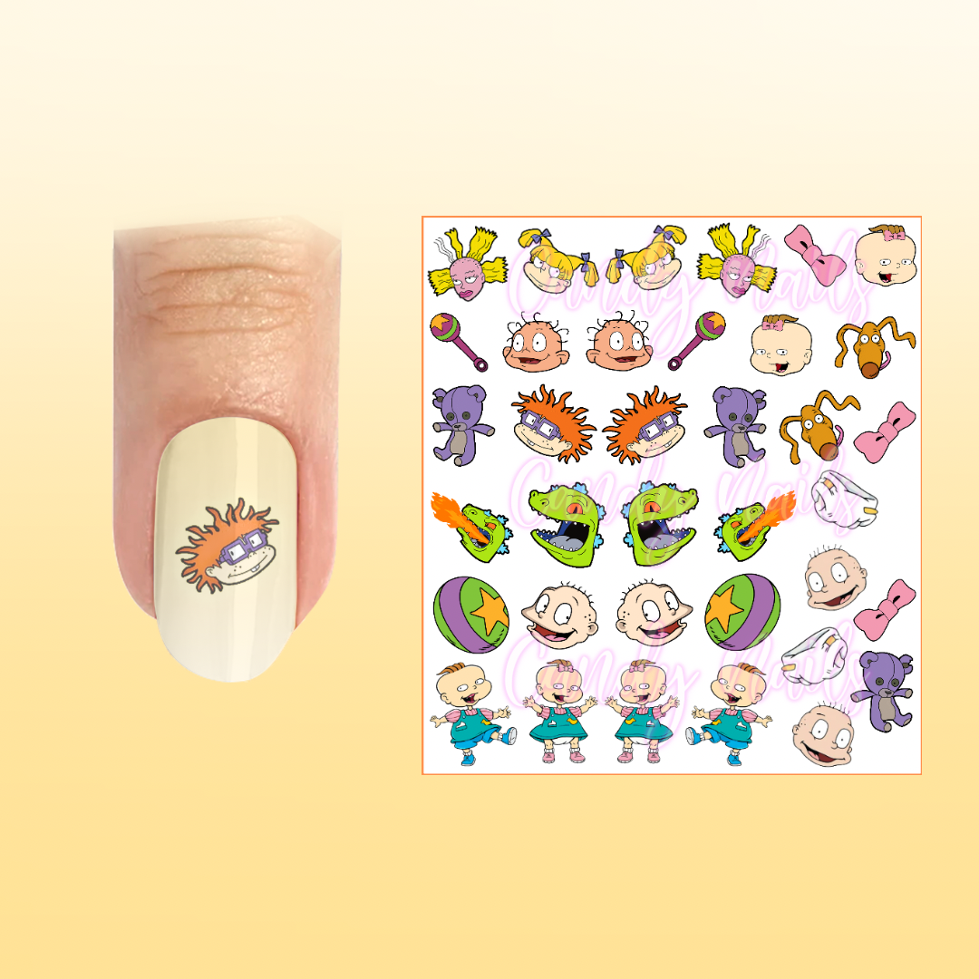 RUGRATS! transfer stickers (I2)