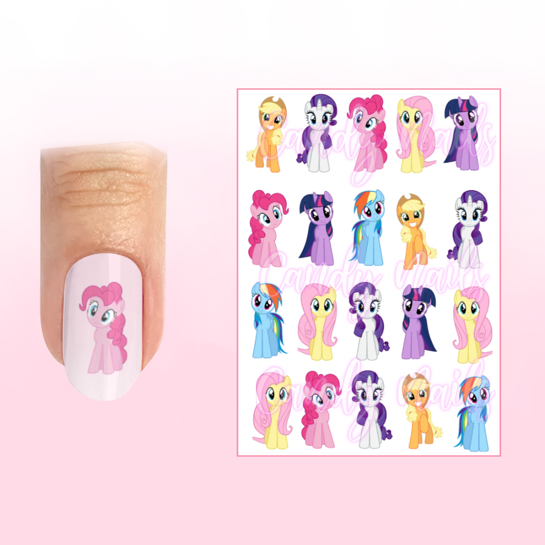 PONNIES transfer stickers (I)