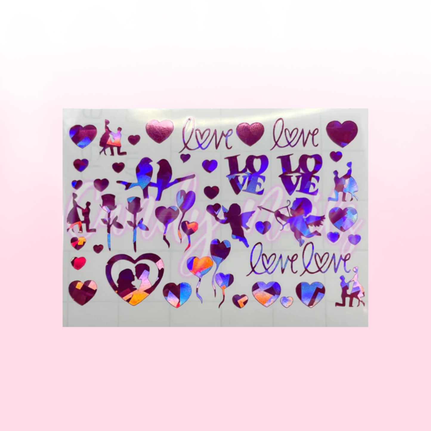 LOVE IS THE AIR VINYL STICKERS