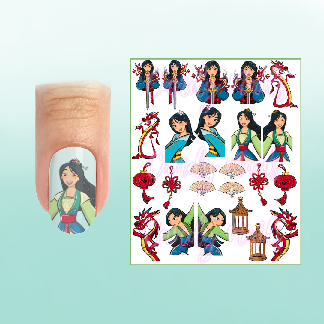 LEGENDARY PRINCESS transfer stickers (G8)