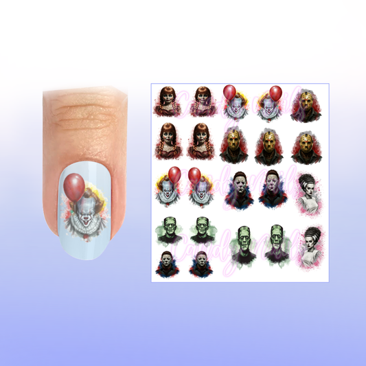 HORROR CREATURES VIP transfer stickers
