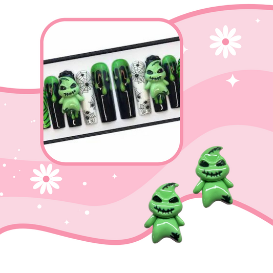 OOGIE BOOGIE nail art decoration 2pcs