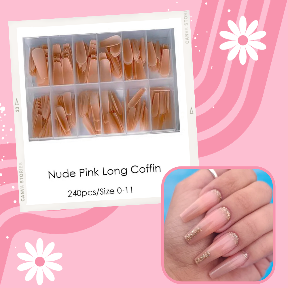 NUDE PINK LONG COFFIN