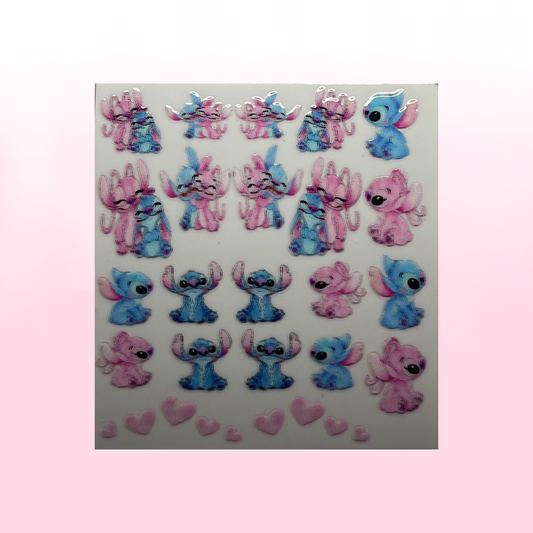 STITCHY SWEETHEART transfer stickers SQ