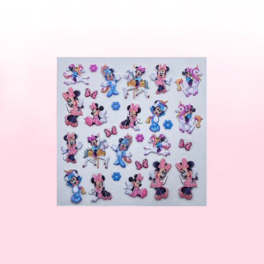 UNICORN MINNIE transfer stickers