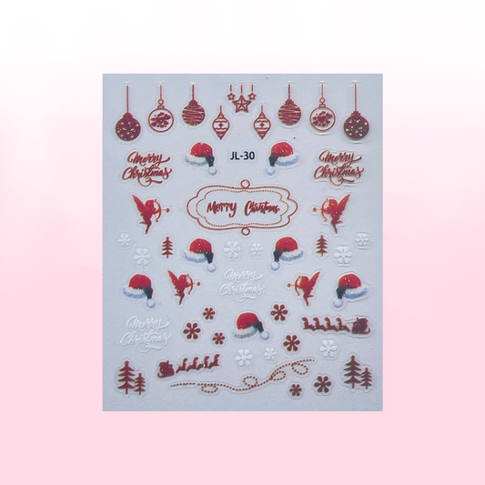 VERY MERRY CHRISTMAS stickers