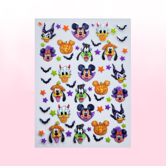 HALLOWEEN MOUSIE & FRIENDS transfer stickers