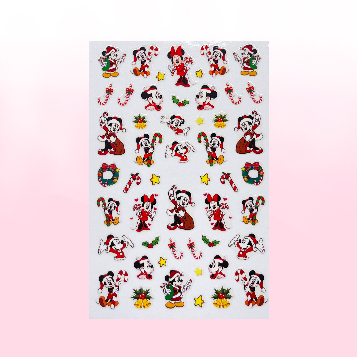 CANDY CANE THEME XMAS transfer stickers