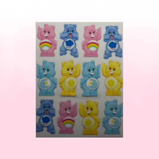 CUTE BEARS transfer stickers SQ