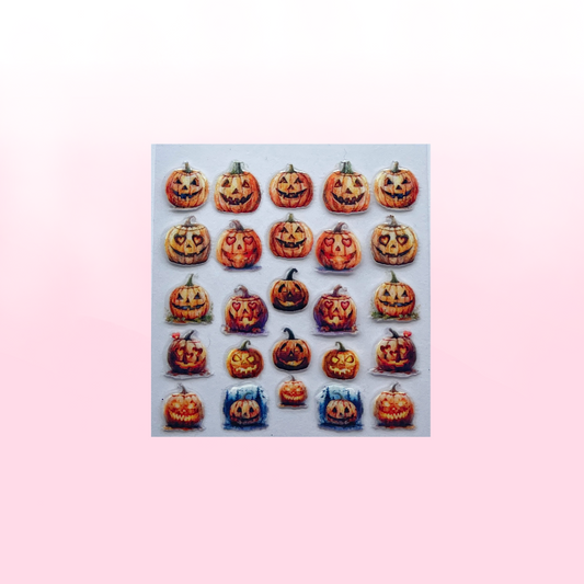 SCARY PUMPKINS transfer stickers