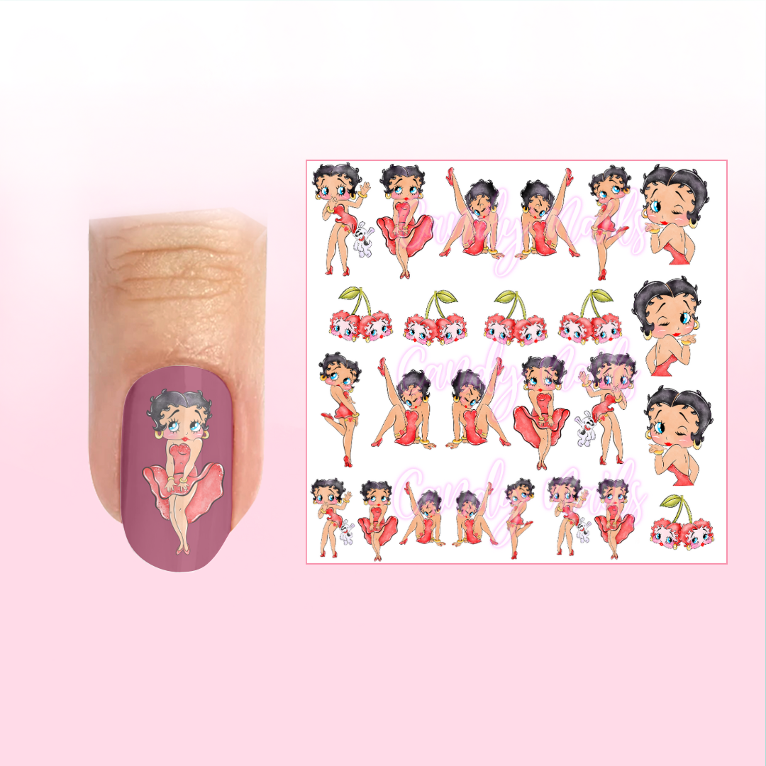 BETTY BOOP transfer stickers