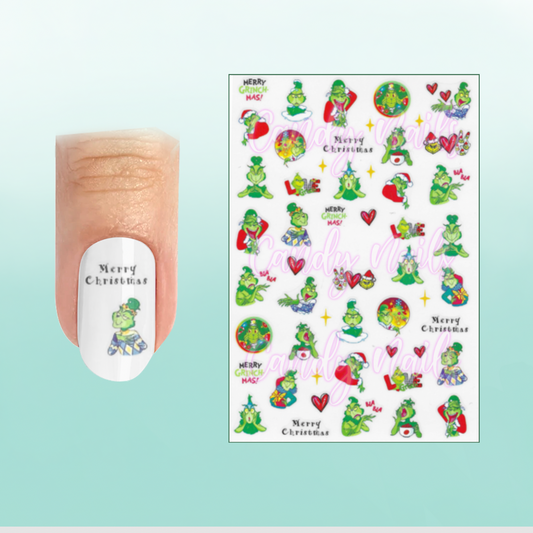 MERRY GRINCHMAS 2 stickers