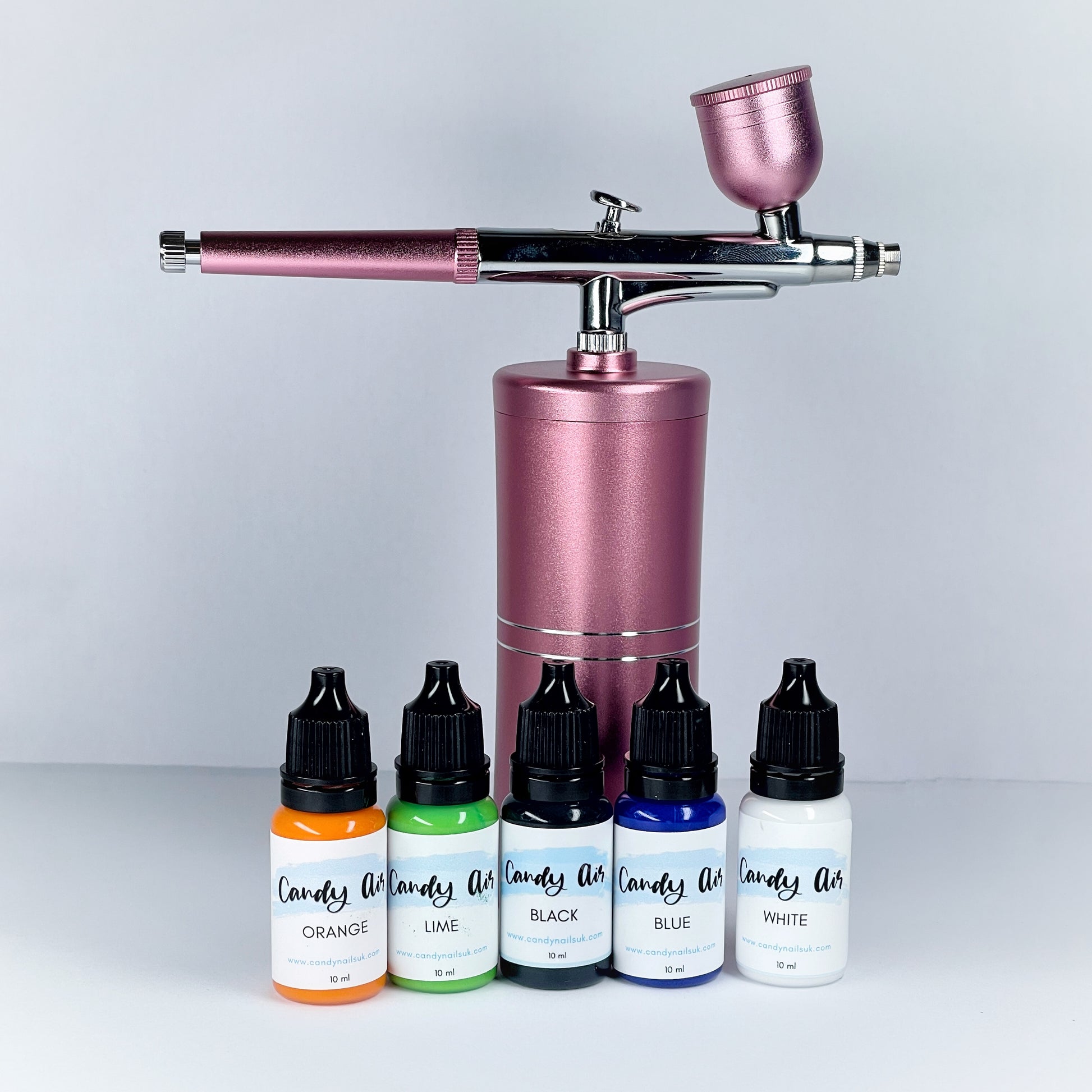 CANDY AIRBRUSH BUNDLE (Compressor, Candy Air Basic Set + 15 random ste ...
