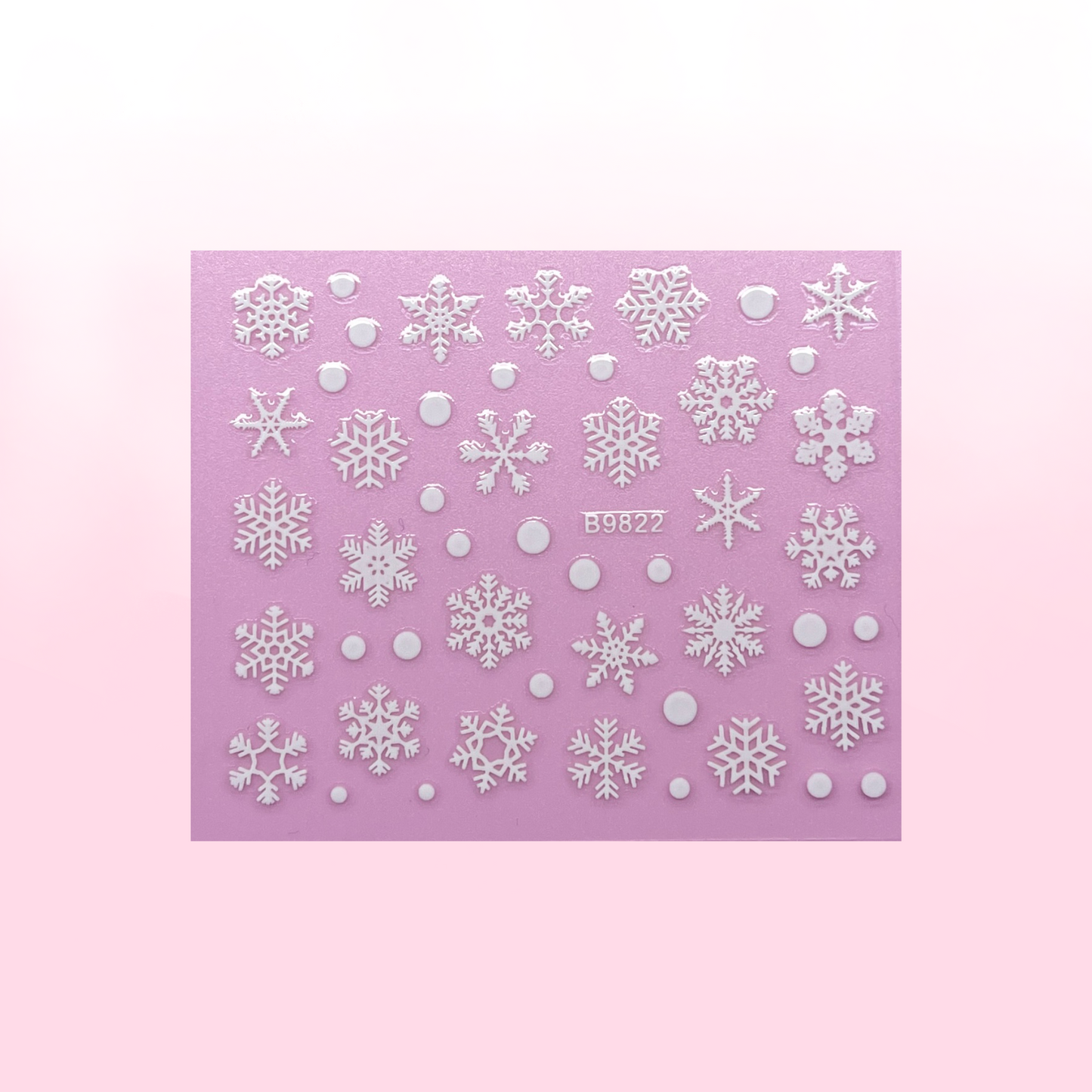 WHITE SNOWFLAKES stickers