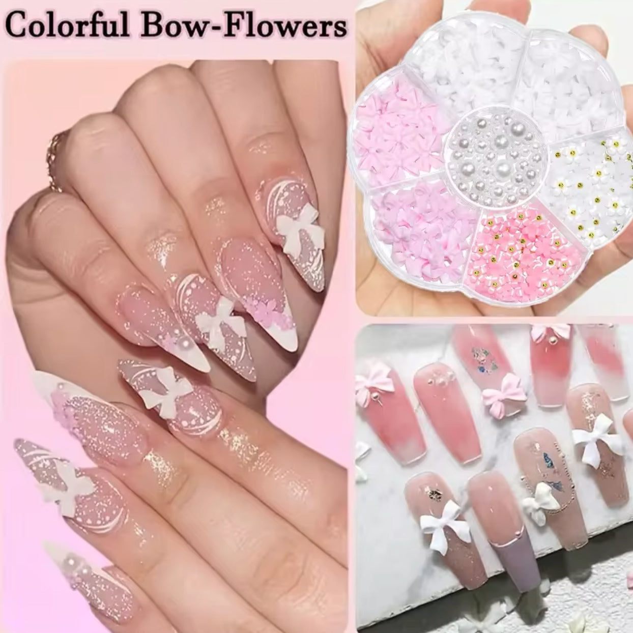 MIXED 3D NAIL ART DECORATION CHARMS