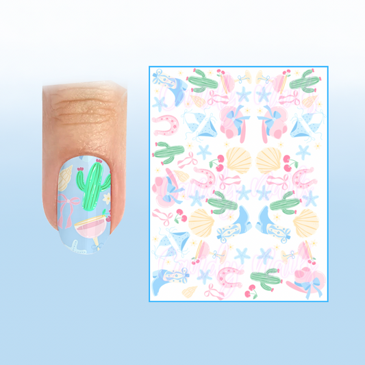 SUMMER '26 transfer stickers
