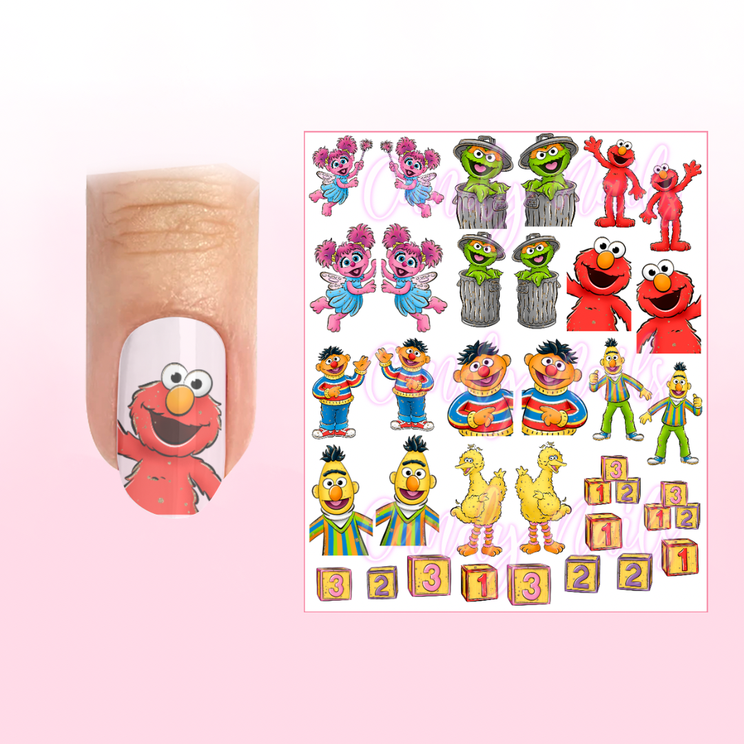 CARTOON'S STREET transfer stickers (G9)